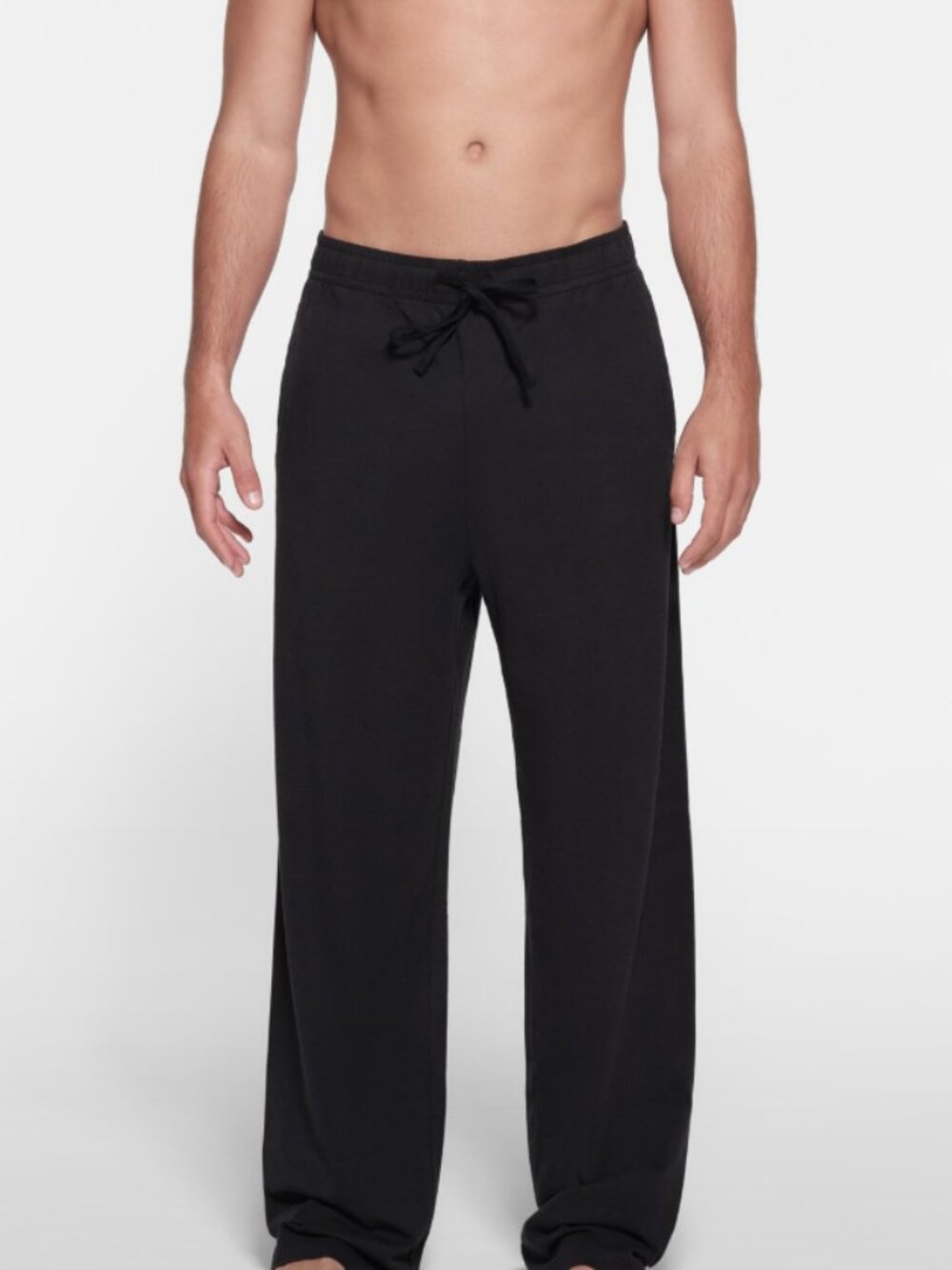 Skims Relaxed Straight Leg Jersey Lounge Pant In Obsidian - Men's Size M (NWT)